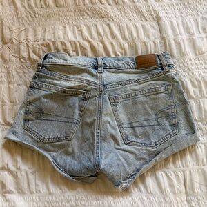 American Eagle Outfitters Light Blue High-Rise Denim Shorts